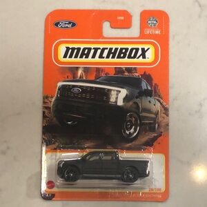 Matchbox Black Ford F-150 Lightning Toy Truck